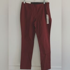 A New Day High Rise Skinny Ankle Pants Women’s Size 6R Burgundy Stretch Slim Fit